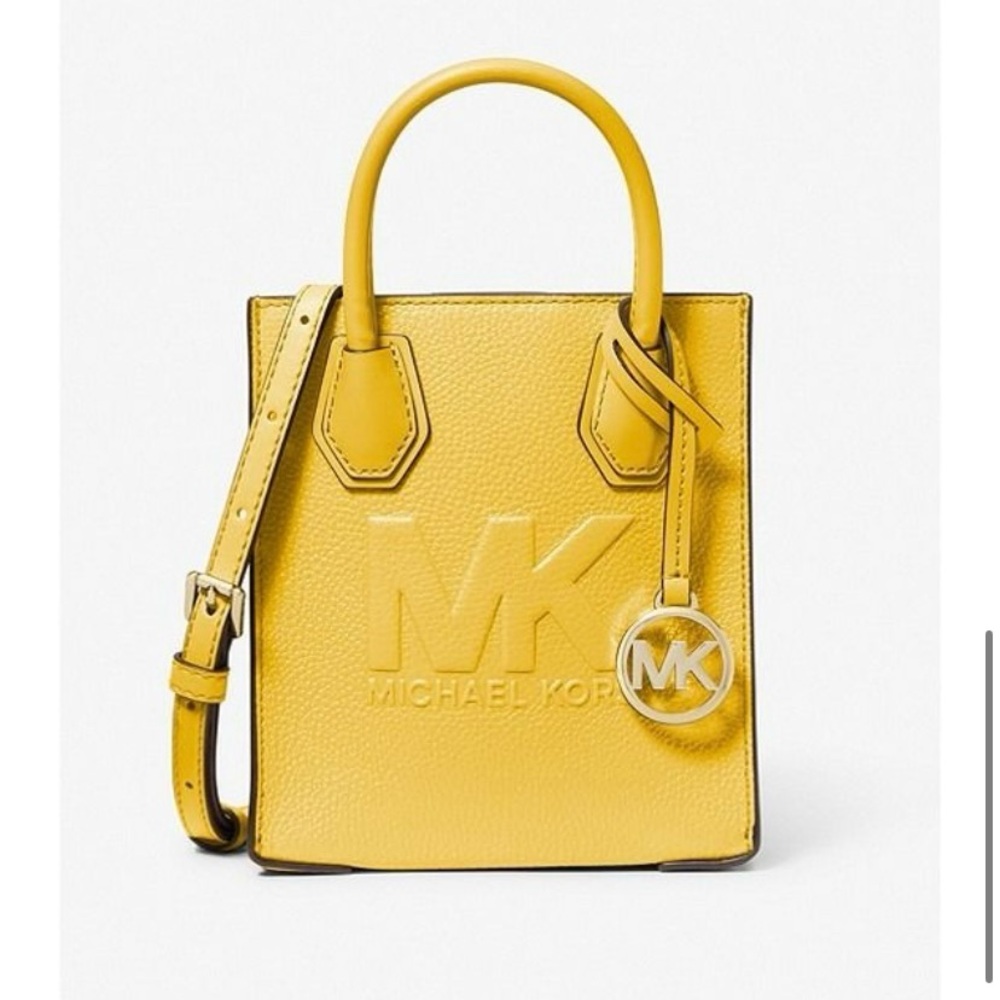 MICHAEL KORS Mercer Extra-Small Pebbled Leather Crossbody Bag